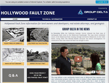 Tablet Screenshot of hollywood-fault.com